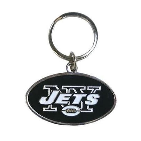 Caseys New York Jets Chrome Logo Cut Keychain 5460303111